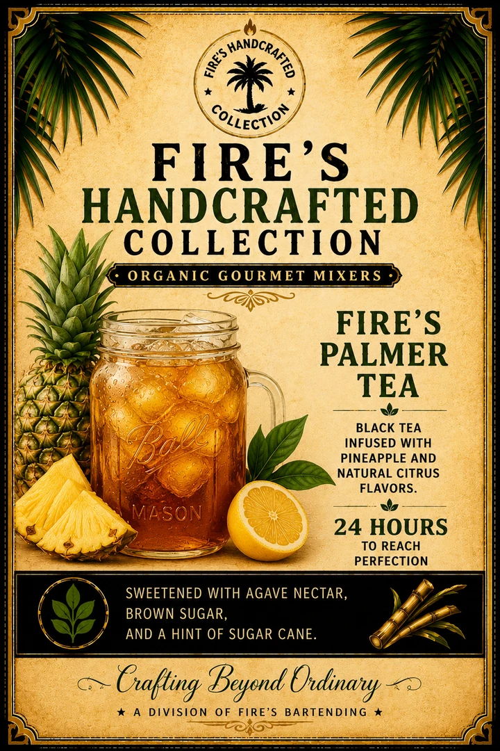 Fire’s Palmer handcrafted mixer label